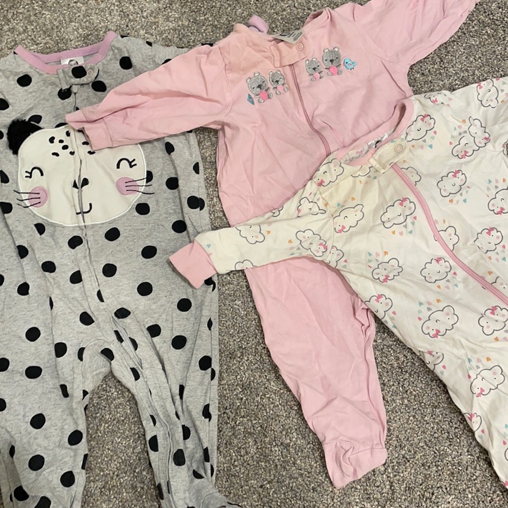 Bundle of 3 footie onesies